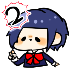 第二弾 ぱっつん前髪の女の子 Line スタンプ Line Store 第二弾 ぱっつん前髪の女の子 Line スタンプ Line Store