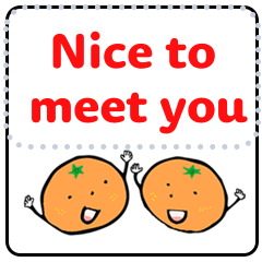 Stickers of cute fruit2(message/E)
