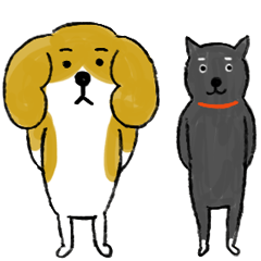 flap-eared dog friends 1