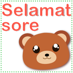 Bahasa Indonesia-greetings-1cute bear