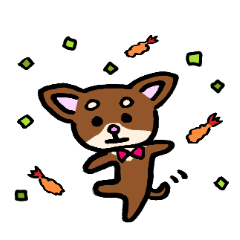 チワワのまろちゃんとエビフライ