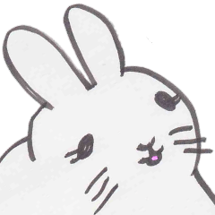 animal series- Rabbit that looks kind2