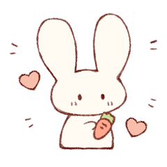 Daily sticker of loose rabbits