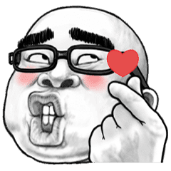 スキンヘッド濃い眉毛の眼鏡 Line スタンプ Line Store スキンヘッド濃い眉毛の眼鏡 Line スタンプ Line Store