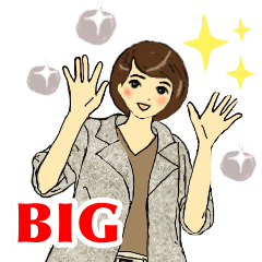 ビック おしゃれ大人女子のスタンプ Lineクリエイターズスタンプ Stamplist ビック おしゃれ大人女子のスタンプ Lineクリエイターズスタンプ Stamplist