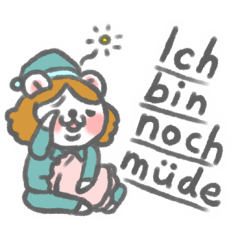German (Deutsch) bear Sticker
