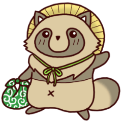 Mr.Tanuki is country-bred