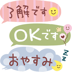 Compact size speech bubble