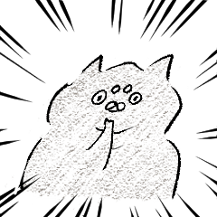 ふくよか灰ねこ