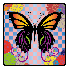 butterfly&ichimatu greeting