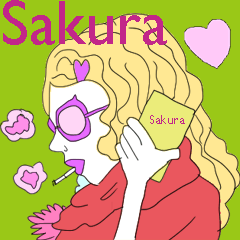 Sakura only sticker!
