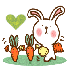 Rabbit with heart ears