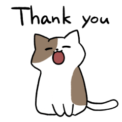 キジ白トビ柄にゃんこ 英語 Line スタンプ Line Store キジ白トビ柄にゃんこ 英語 Line スタンプ Line Store