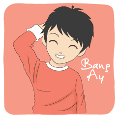 Abang Ay 1 Line Stickers Line Store