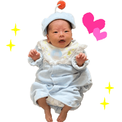 micchi & kuminee's baby Sticker