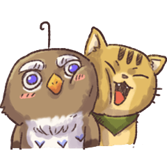 Bella and JuJu (Cat and owl)-Text