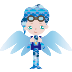 The trio of friends with Birdy