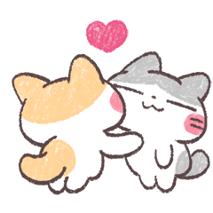 Baibai the Cat-Animated Stickers(Couple)