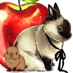 Rabbits and apples2