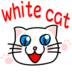 It is a basic set of second white cat.
