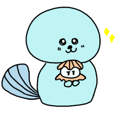 Sweet sea otter and cool scallop