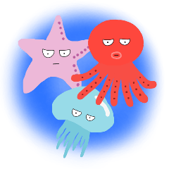 Friends living in the sea