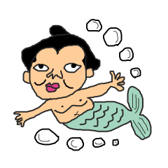 sumo wrestler mermaid