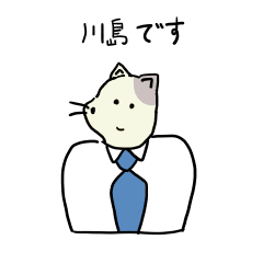 Stickers for KAWASHIMA san - cat