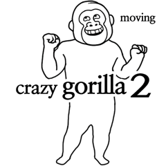Extremely moving crazy gorilla2