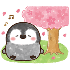 Pastel Penguin -Spring-