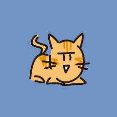 Small Sticker! Red Tabby Cat