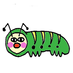 怒涛の擬人化芋虫