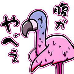 Stomachache Flamingo