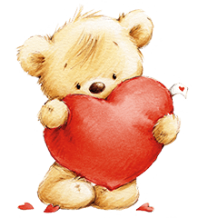 St. Valentine & Love Bears Stickers