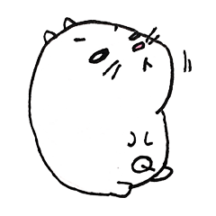 Q-taro cutie hamster sticker