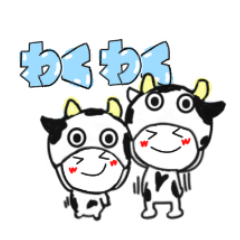 Cow's sticker01