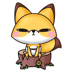 Sharp Eyes Fox Line Stickers Line Store