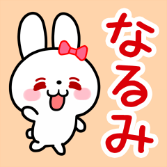 The white rabbit with ribbon "Narumi" 2