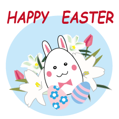 Happy Easter message card