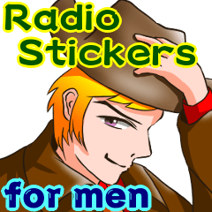 Radio Stickers for men (English)