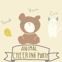 animal cheering party