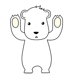 Funny Polar Bear : Animated