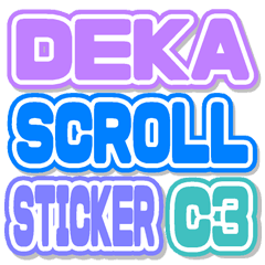 DEKA SCROLL sticker Color3
