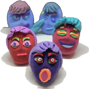 All clay dolls gather 2