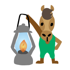 Horses that love outdoor camping