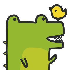 Green loose crocodile