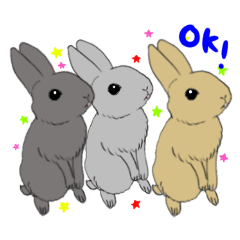 Rabbits  Picture Sticker