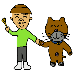 An oldster and cat 2