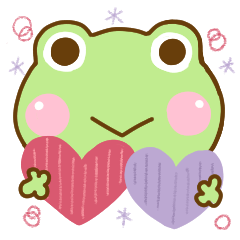 Frog Sticker Cute Adult