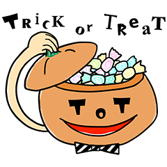 Halloween stamp pumpkin Trick-kun